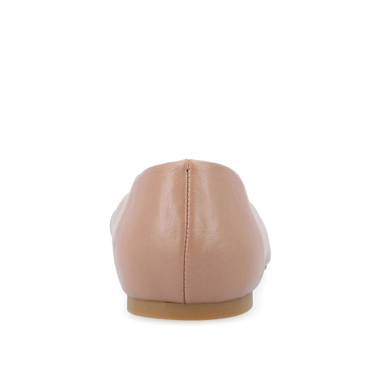 ZIMIA SQUARE TOE FLATS IN VEGAN LEATHER - Tan - Image 7
