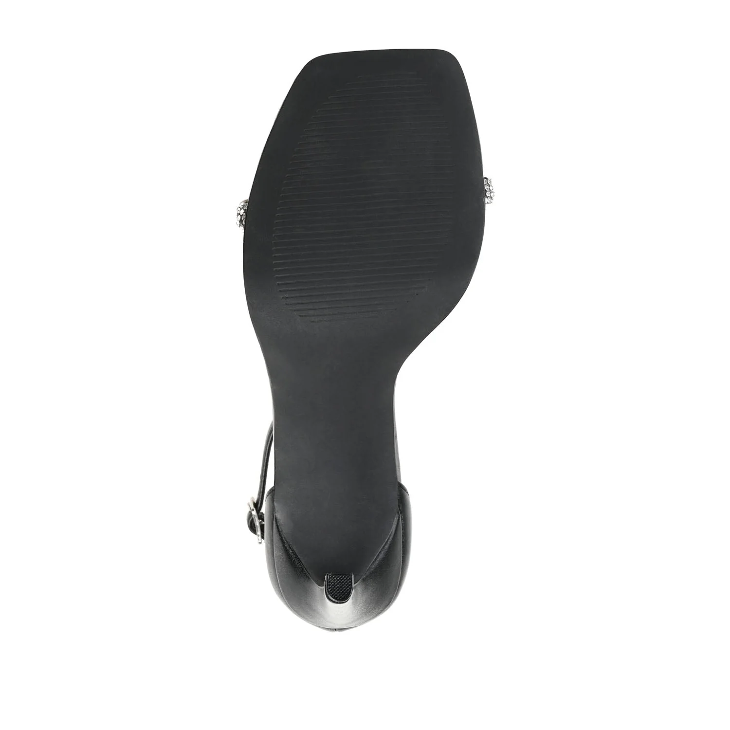 ZOYA STRAPPY STILETTO HEELS IN VEGAN LEATHER - Black - Image 8