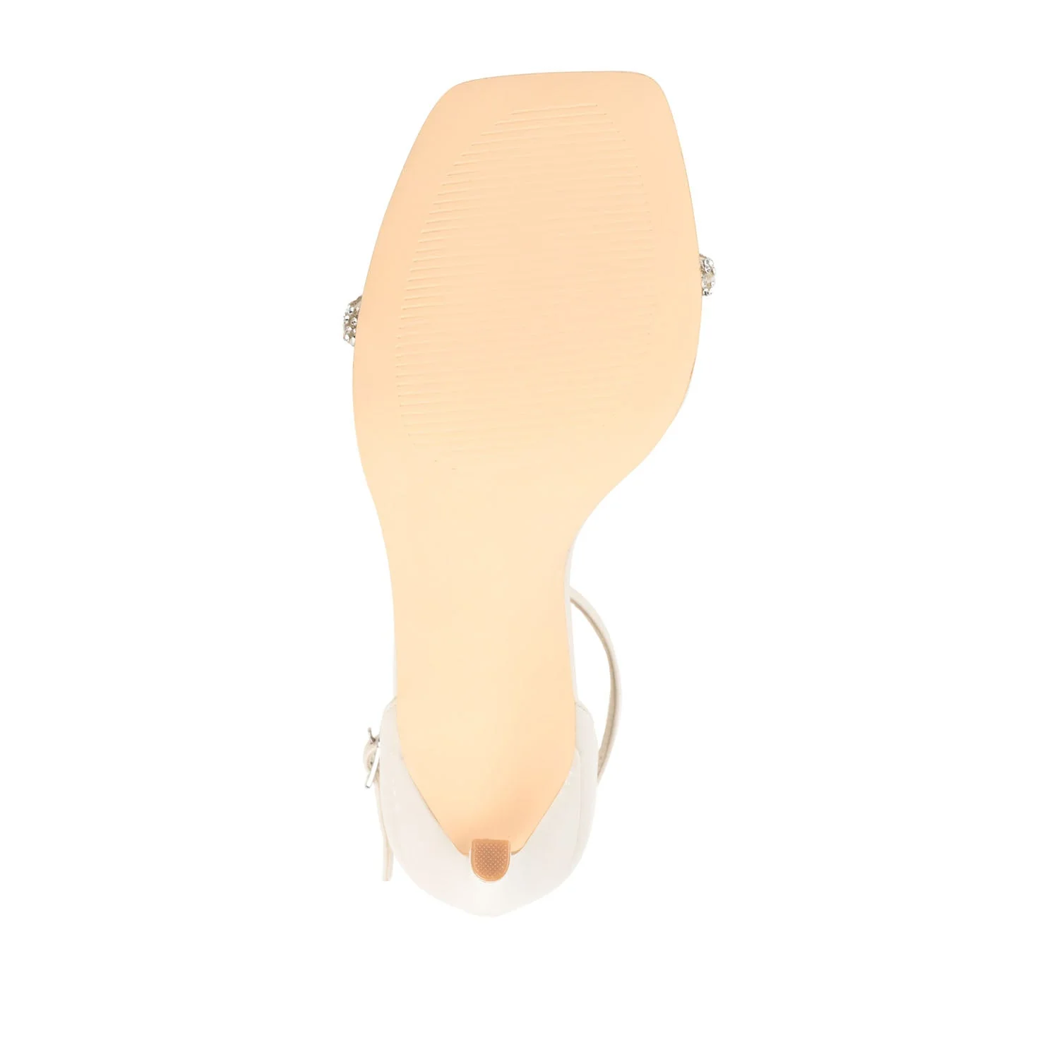 ZOYA STRAPPY STILETTO HEELS IN VEGAN LEATHER - Off White - Image 8